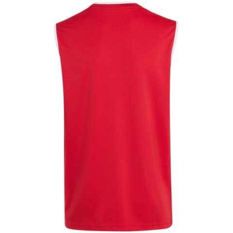 Koszulka dla dzieci adidas Entrada 26 Sleeveless Jersey czerwona KB3937