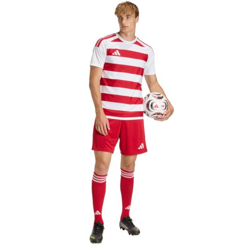 Koszulka męska adidas Hooped 26 Jersey biało-czerwona KF3388