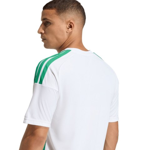 Koszulka męska adidas Hooped 26 Jersey biało-zielona KF3393