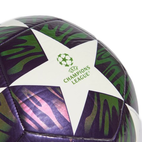 Piłka nożna adidas UCL 25/26 Final Club fioletowo-zielono-biała KT0658