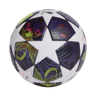 Piłka nożna adidas UCL 25/26 Final League J290 fioletowo-biała JX9097