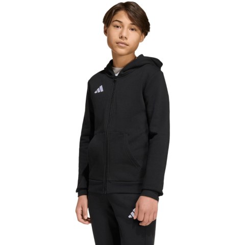 Bluza dla dzieci adidas Entrada 26 Full Zip Hoodie czarna KH1782