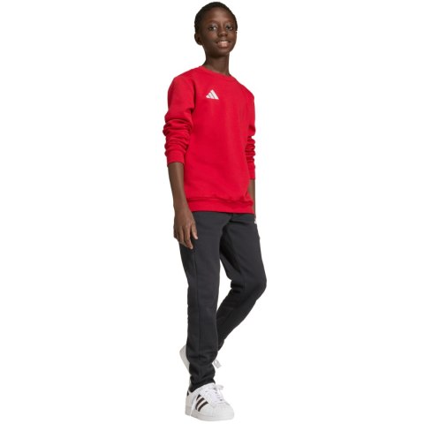 Bluza dla dzieci adidas Entrada 26 Sweat Top czerwona JZ6556