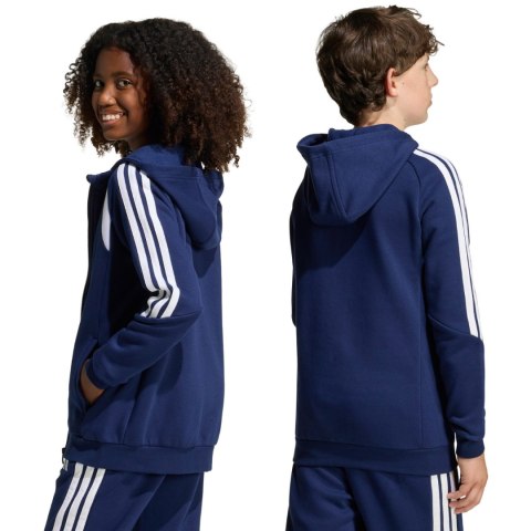 Bluza dla dzieci adidas Tiro 26 League Sweat Full Zip Hoodie granatowa KF3322