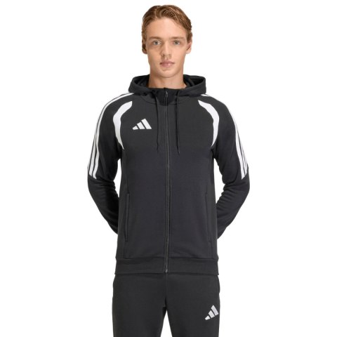 Bluza męska adidas Tiro 26 League Sweat Full Zip Hoodie czarna KF3321