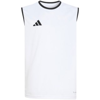 Koszulka dla dzieci adidas Entrada 26 Sleeveless Jersey biała KB3935
