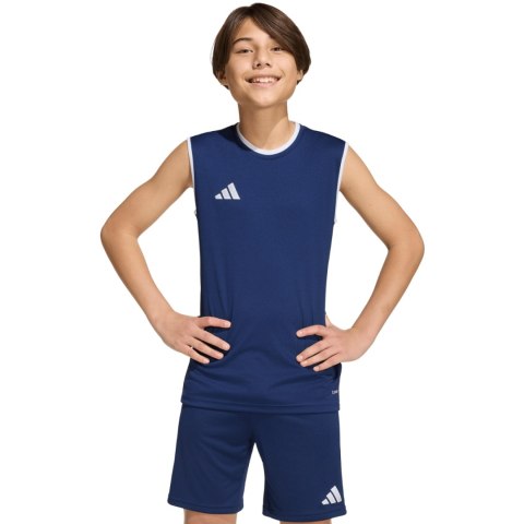 Koszulka dla dzieci adidas Entrada 26 Sleeveless Jersey granatowa KB3936