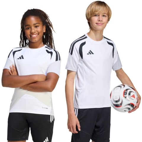Koszulka dla dzieci adidas Tiro 26 Competition Training Jersey biało-czarna KA7603