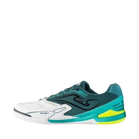 Buty piłkarskie Joma Cancha 2602 Indoor biało-zielone CANS2602IN