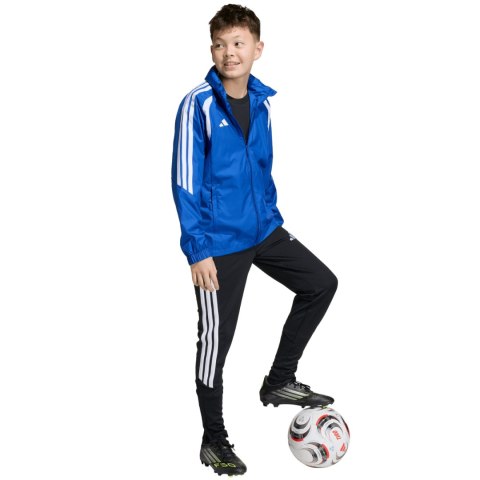 Kurtka dla dzieci adidas Tiro 26 League Windbreaker niebieska JY9723