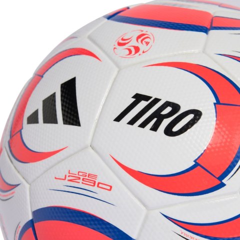Piłka nożna adidas Tiro League J290 biało-pomarańczowa JW1527