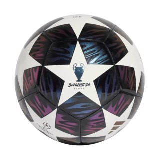Piłka nożna adidas UCL 25/26 Final Club czarno-fioletowo-biała JX9091