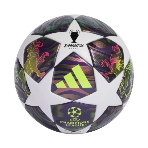 Piłka nożna adidas UCL 25/26 Final League fioletowo-biała JX9095