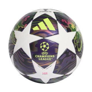 Piłka nożna adidas UCL 25/26 Street Ball biało-fioletowa JX9088