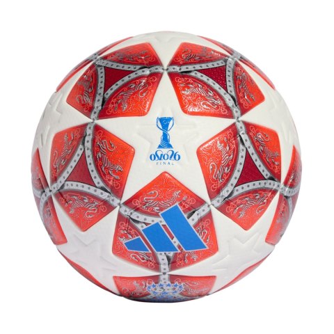 Piłka nożna adidas UCL Womens 25/26 Final Pro czerwono-biała JW1325