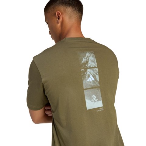 Koszulka męska adidas Outdoor Mountain Biking Graphic oliwkowa KB2537