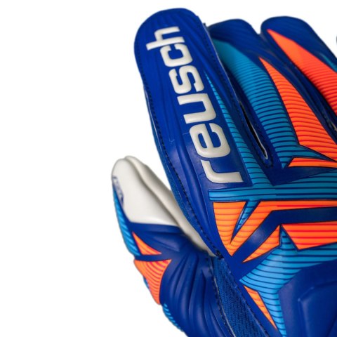 Rękawice bramkarskie Reusch Attrakt Grip niebieskie 5670815 4126