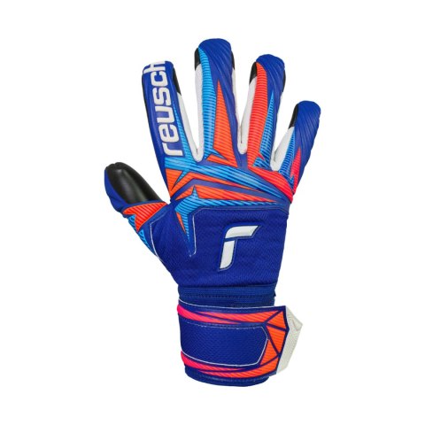 Rękawice bramkarskie Reusch Attrakt Infinity Evolution NC Junior niebiesko-czarne 5672725 4127