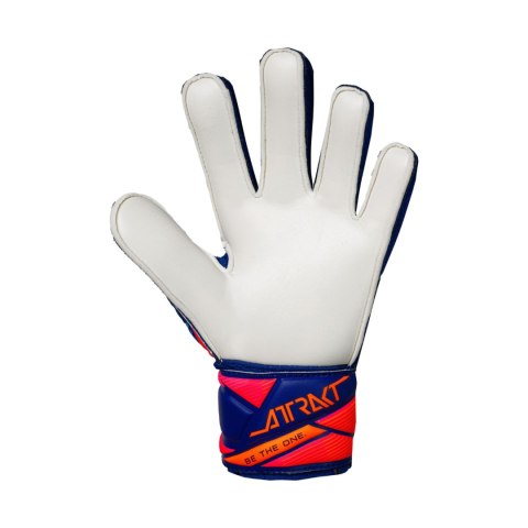 Rękawice bramkarskie Reusch Attrakt Solid Junior niebieskie 5672515 4126