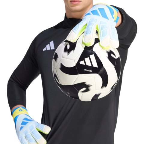Rękawice bramkarskie adidas Predator Training biało-żółto-niebieskie KA7786