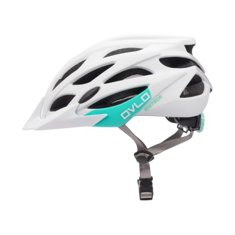 Kask rowerowy Meteor Ovlo M 55-58 cm biało-miętowy 17862