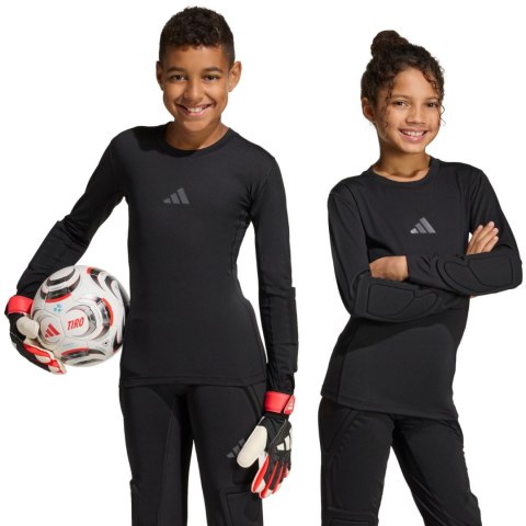 Koszulka bramkarska dla dzieci adidas Padded Goalkepper Longsleeve czarna KA1678