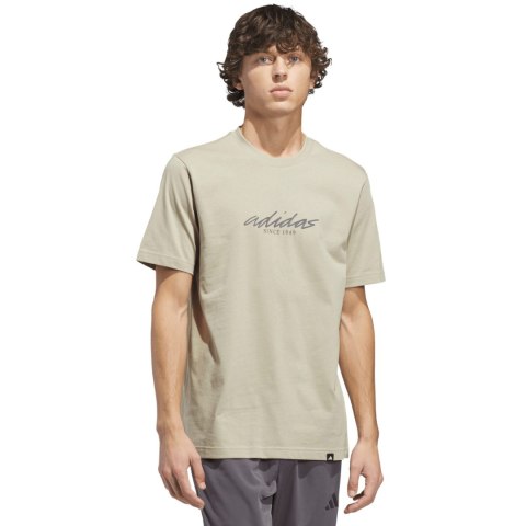 Koszulka męska adidas Color Connect Graphic beżowa KE1315
