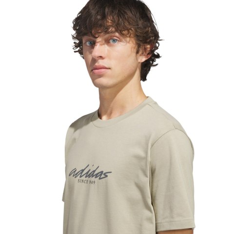 Koszulka męska adidas Color Connect Graphic beżowa KE1315
