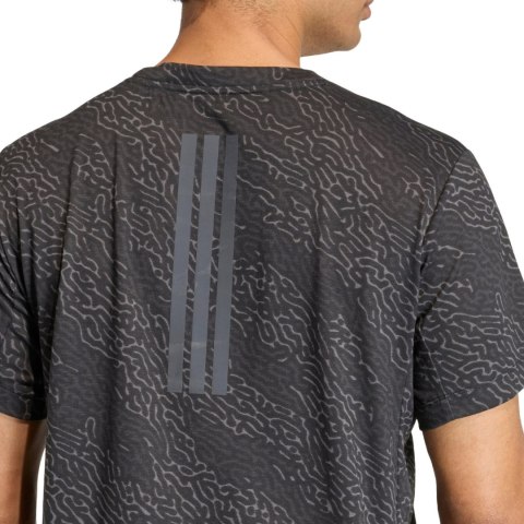 Koszulka męska adidas D4T Power Aop Tee czarna KF3097