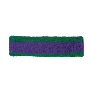 Opaska na głowę Nike Swoosh fioletowo-zielona N1012407306