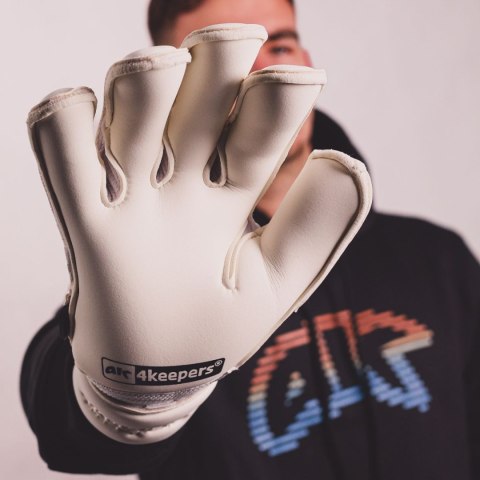 Rękawice bramkarskie 4Keepers Champ Gold VII RF2G Junior białe