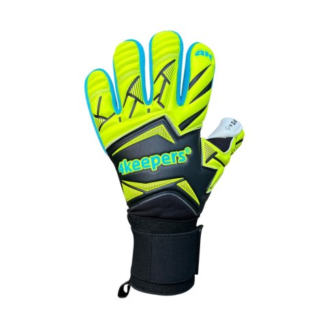 Rękawice bramkarskie 4Keepers Force V5 25 Wave NC czarno-zielone fluo