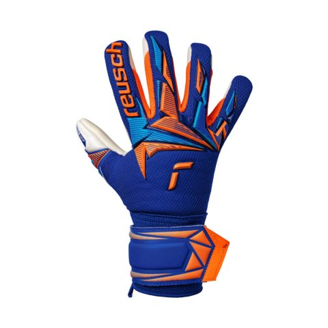Rękawice bramkarskie Reusch Attrakt Freegel Advance Junior niebieskie 5672235 4129