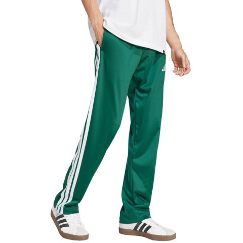 Spodnie męskie adidas 3-Stripes Tricot Regular-Fit Open Hem zielone JI8806