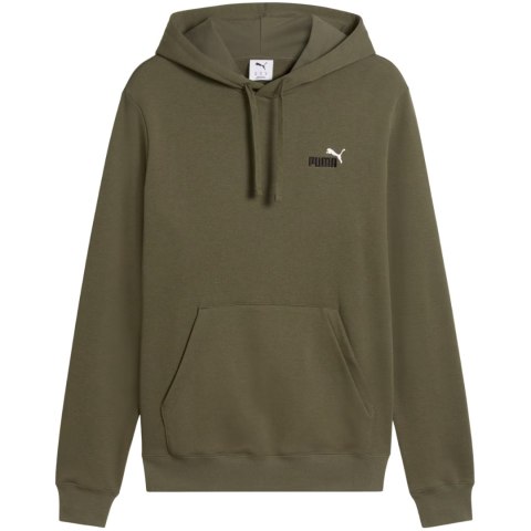 Bluza męska Puma ESS 2 Color Small No.1 Logo Hoodie oliwkowa 684719 81