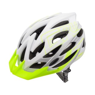 Kask Meteor Gruver L 58-61 cm biało-zielony 24802