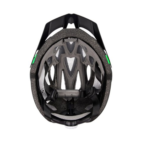 Kask rowerowy Meteor Gruver L 58-61 cm czarno-zielony 24746