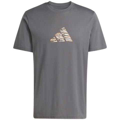 Koszulka męska adidas Camo Expolorer Graphic szara JZ7501