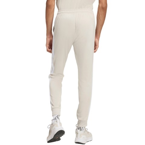 Spodnie męskie adidas 3-Stripes Tricot Regular Tapered beżowe JY7721