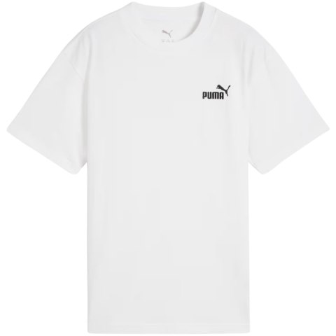 Koszulka dla dzieci Puma ESS Small No.1 Logo Relaxed Tee biała 684920 02