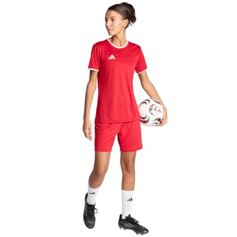 Spodenki damskie adidas Entrada 26 czerwone JZ2536