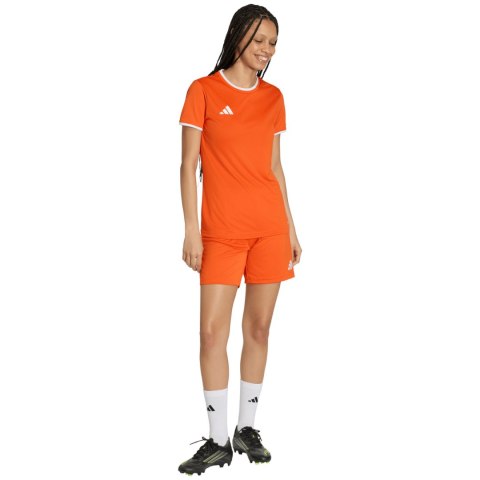 Spodenki damskie adidas Entrada 26 pomarańczowe JZ2538