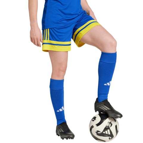 Spodenki damskie adidas Squadra 25 niebiesko-żółte JN5408