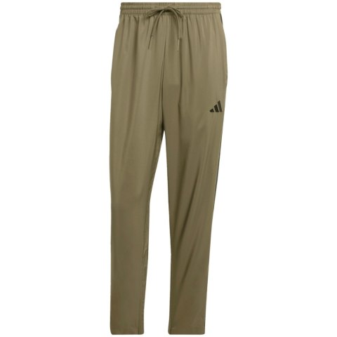 Spodnie męskie adidas Essentials 3-Stripes Stanford Open Hem oliwkowe JE6401