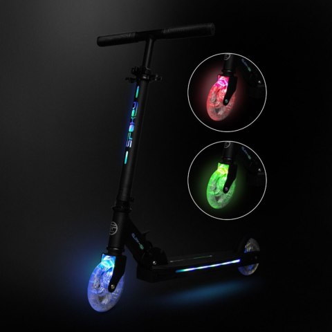 Hulajnoga Spokey Glow-Go czarna 944778