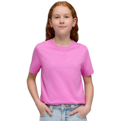 Koszulka dla dzieci Puma ESS Centered Cat Logo Tee różowa 692972 74
