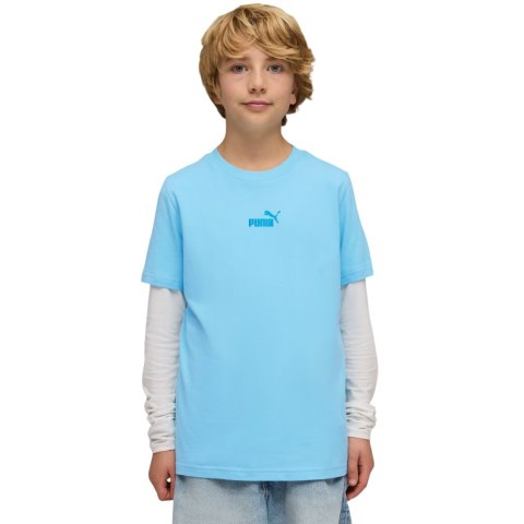 Koszulka dla dzieci Puma ESS Small No.1 Logo Centered Tee niebieska 692975 45