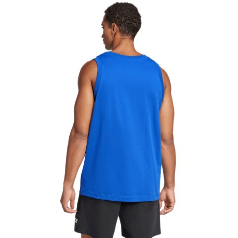 Koszulka męska adidas Essentials Small Logo Tank niebieska JE8978