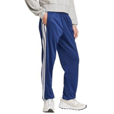 Spodnie męskie adidas 3-Stripes Tricot Regular Fit Open Hem niebieskie JI8803