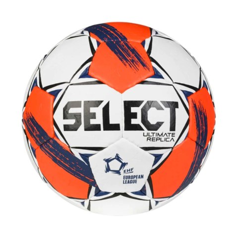 Piłka ręczna Select Ultimate European League Replic 0 v25 EHF biało-pomarańczowa 13521
